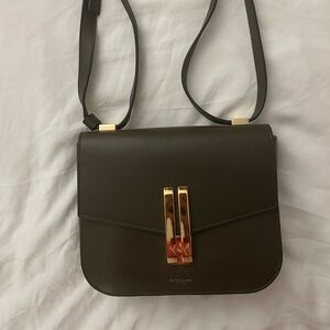 Demellier London Vancouver crossbody bag- olive medium